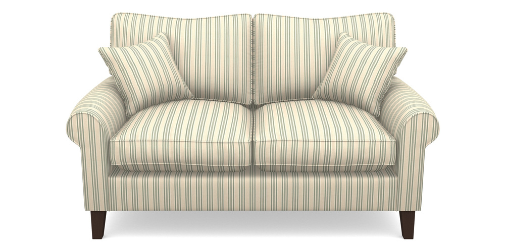 Product photograph of Waverley Scroll Arm 2 Seater Sofa In Cloth 22 - Racing Stripes Ayr - Mint from Sofas and Stuff Limited