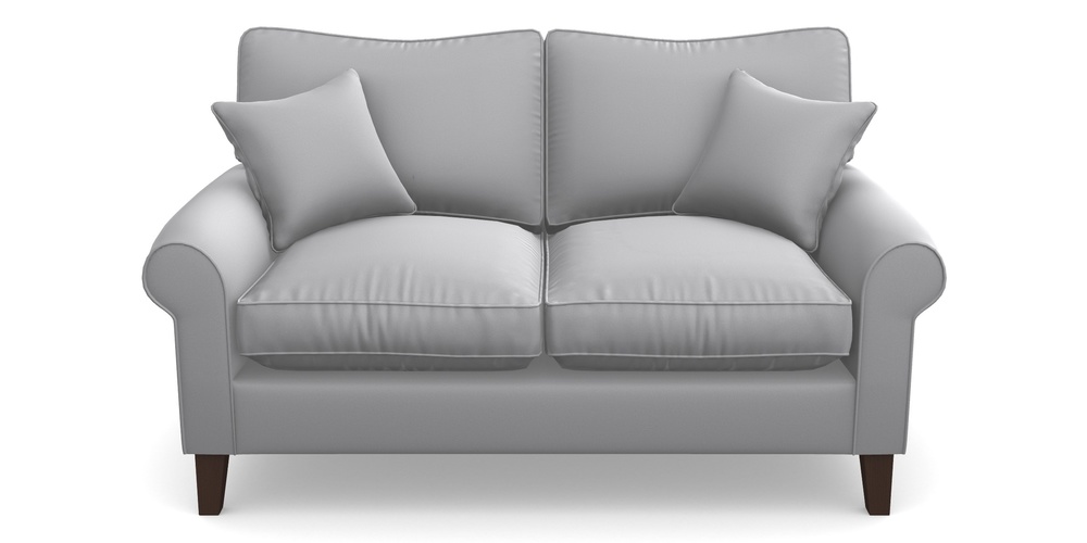 Product photograph of Waverley Scroll Arm 2 Seater Sofa In Clever Glossy Velvet - Fifty Shades from Sofas and Stuff Limited