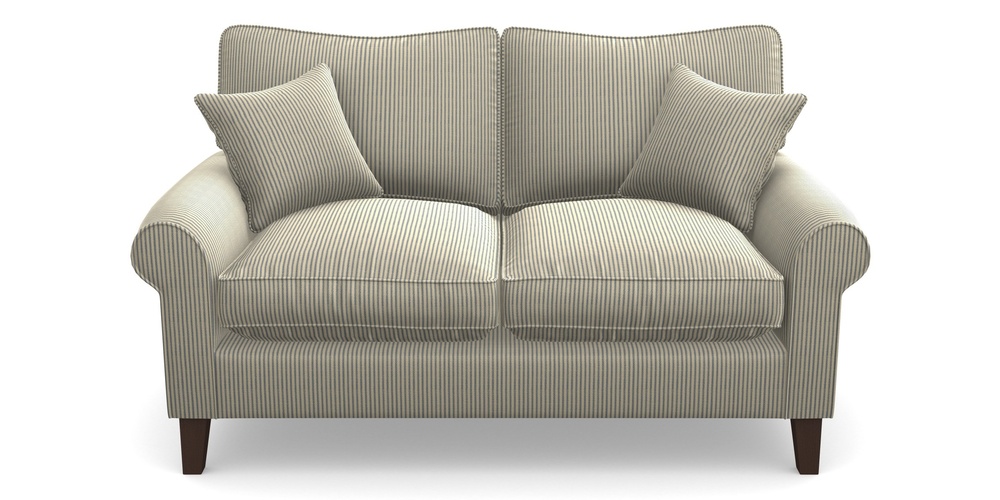 Product photograph of Waverley Scroll Arm 2 Seater Sofa In Cloth 21 - Simple Stripe - Bilberry from Sofas and Stuff Limited