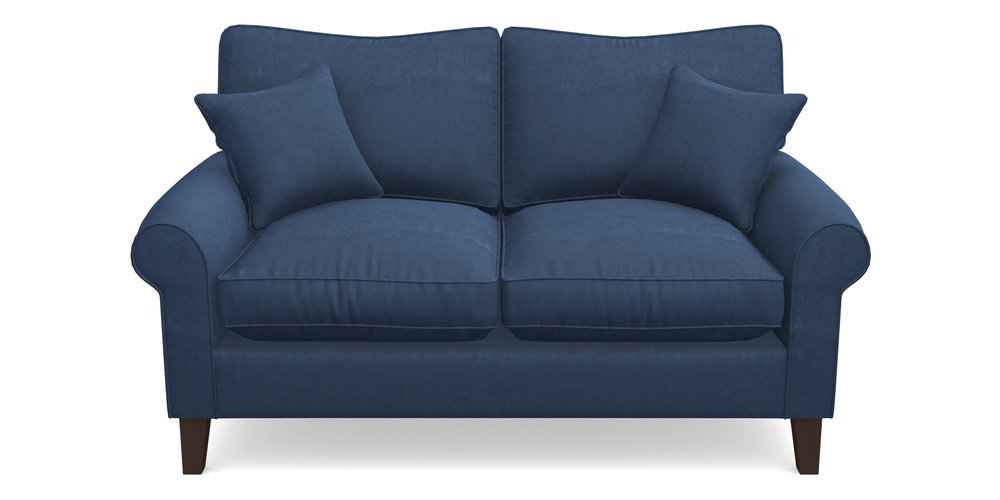 Product photograph of Waverley Scroll Arm 2 Seater Sofa In Clever Tough And Eco Velvet - Agean from Sofas and Stuff Limited