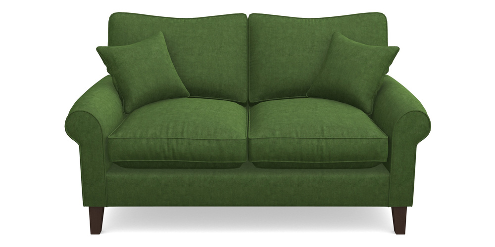 Product photograph of Waverley Scroll Arm 2 Seater Sofa In Clever Tough And Eco Velvet - Shamrock from Sofas and Stuff Limited