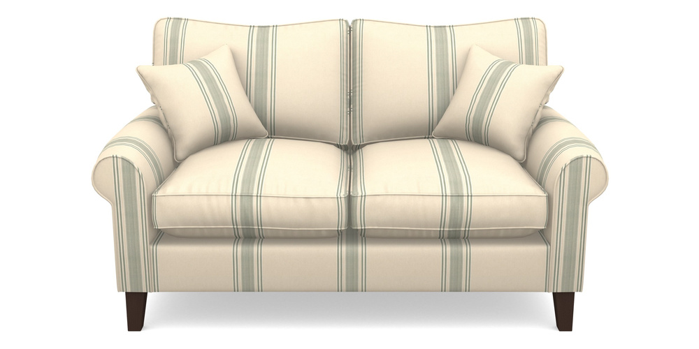 Product photograph of Waverley Scroll Arm 2 Seater Sofa In Cloth 22 - Racing Stripes Cheltenham - Mint from Sofas and Stuff Limited