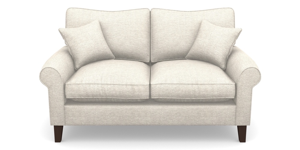 Product photograph of Waverley Scroll Arm 2 Seater Sofa In Dundee Herringbone - Linen from Sofas and Stuff Limited