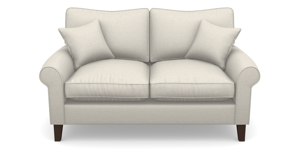 Product photograph of Waverley Scroll Arm 2 Seater Sofa In Easy Clean Plain - Chalk from Sofas and Stuff Limited