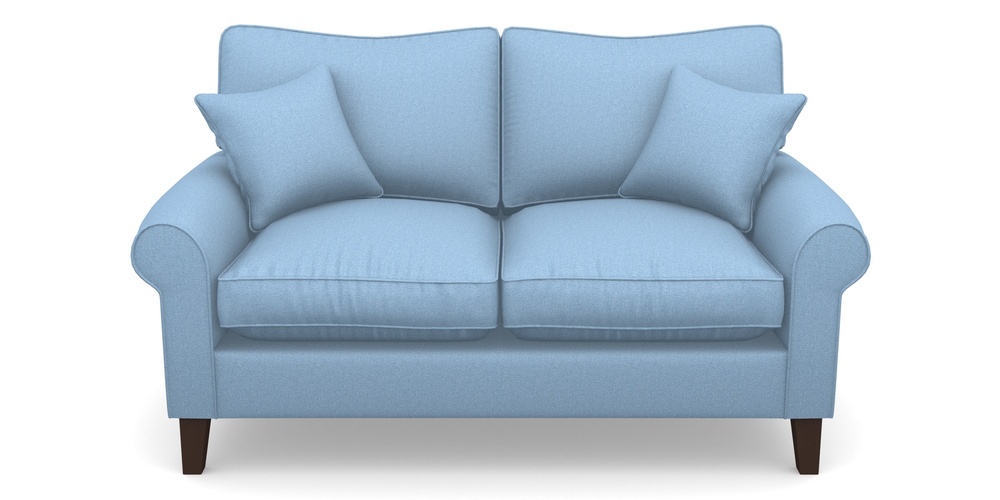 Product photograph of Waverley Scroll Arm 2 Seater Sofa In Eco Washable Cotton - Cornflower from Sofas and Stuff Limited