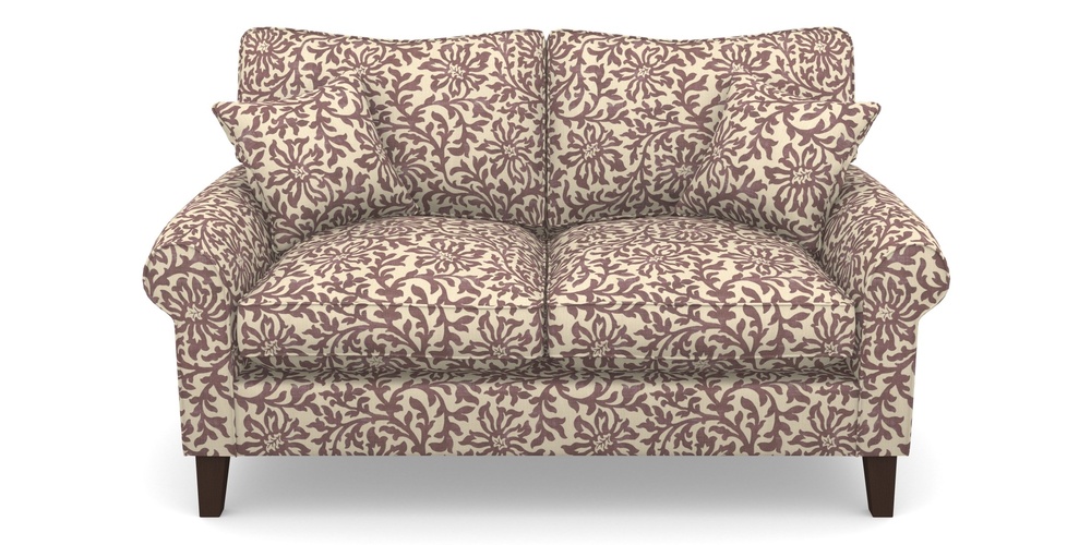 Product photograph of Waverley Scroll Arm 2 Seater Sofa In V A Brompton Collection - Floral Scroll - Cacao from Sofas and Stuff Limited