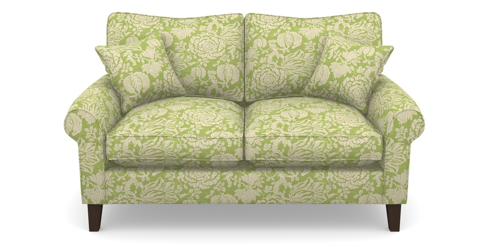 Product photograph of Waverley Scroll Arm 2 Seater Sofa In V A Brompton Collection - Flowering Kale - Lime from Sofas and Stuff Limited