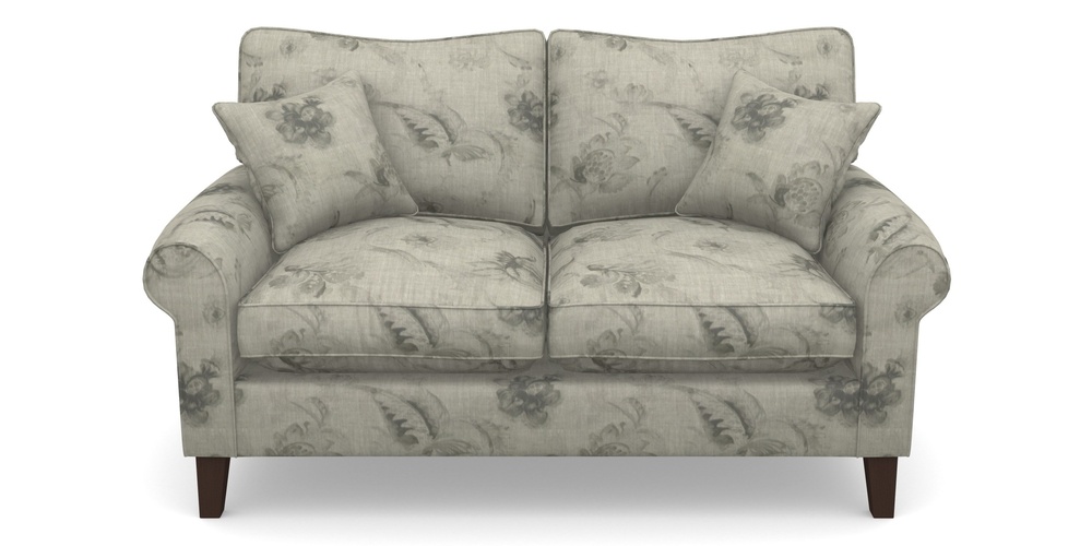 Product photograph of Waverley Scroll Arm 2 Seater Sofa In Floral Linen - Lela Mystery Oat Sepia from Sofas and Stuff Limited