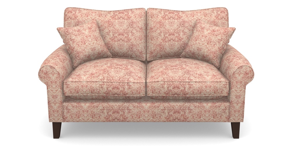 Product photograph of Waverley Scroll Arm 2 Seater Sofa In Grace Linen - Brick from Sofas and Stuff Limited