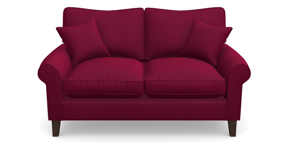 Product photograph of Waverley Scroll Arm 2 Seater Sofa In House Clever Velvet - Wine from Sofas and Stuff Limited