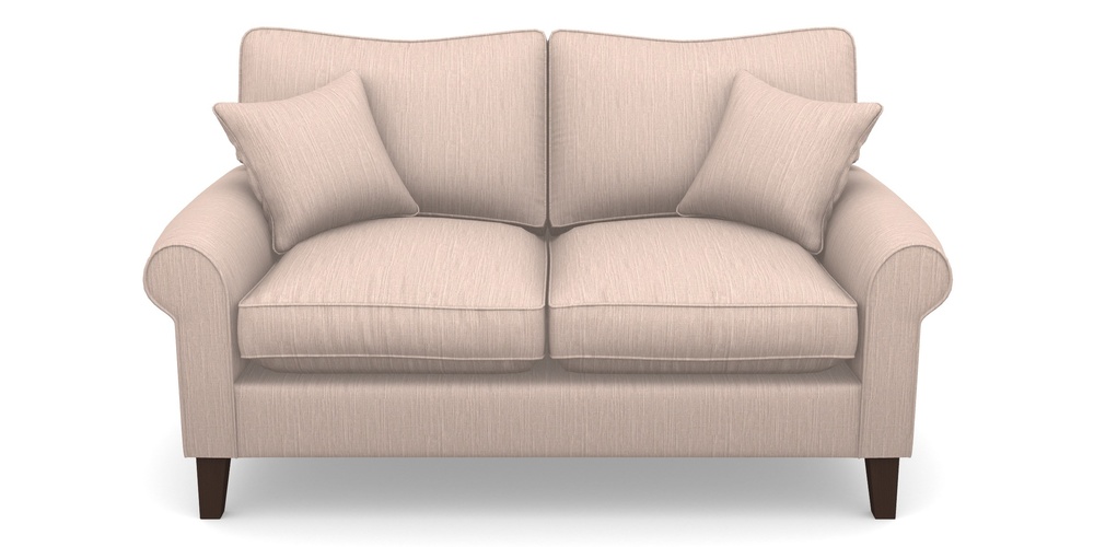 Product photograph of Waverley Scroll Arm 2 Seater Sofa In Herringbone - Rose from Sofas and Stuff Limited