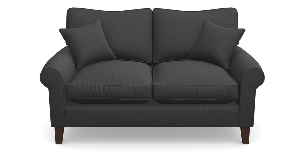 Product photograph of Waverley Scroll Arm 2 Seater Sofa In House Velvet - Charcoal from Sofas and Stuff Limited