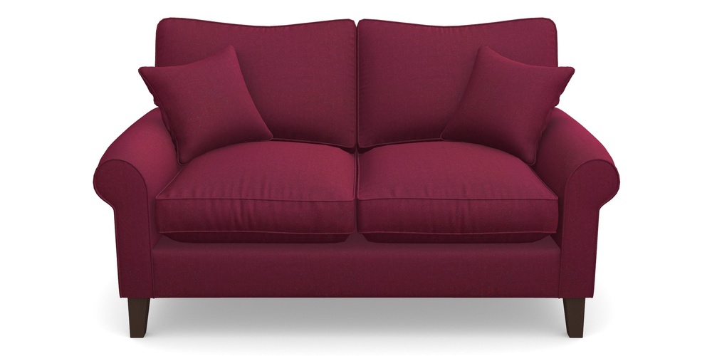 Product photograph of Waverley Scroll Arm 2 Seater Sofa In House Velvet - Claret from Sofas and Stuff Limited