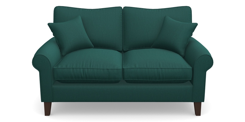 Product photograph of Waverley Scroll Arm 2 Seater Sofa In House Velvet - Peacock from Sofas and Stuff Limited