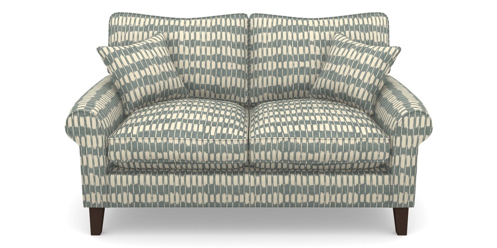 Product photograph of Waverley Scroll Arm 2 Seater Sofa In V A Brompton Collection - Ikat - Pebble from Sofas and Stuff Limited