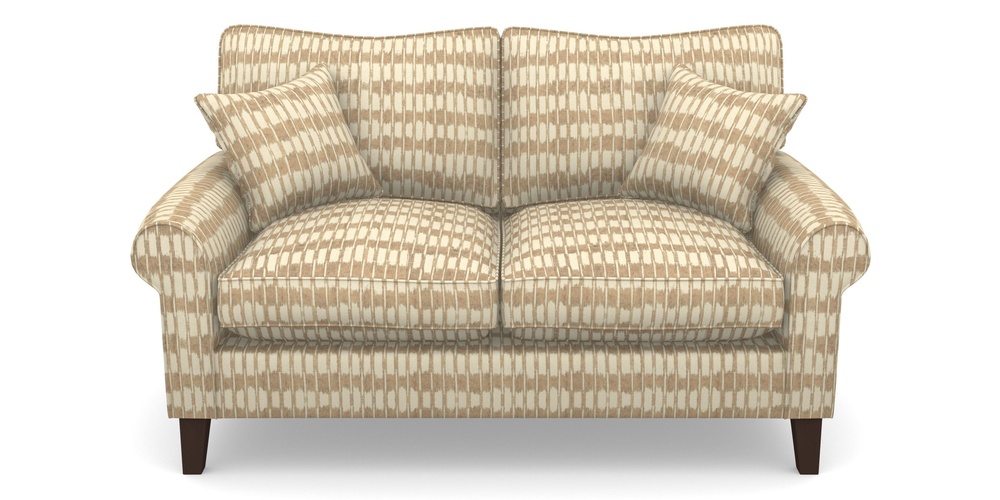 Product photograph of Waverley Scroll Arm 2 Seater Sofa In V A Brompton Collection - Ikat - Assam Tea from Sofas and Stuff Limited