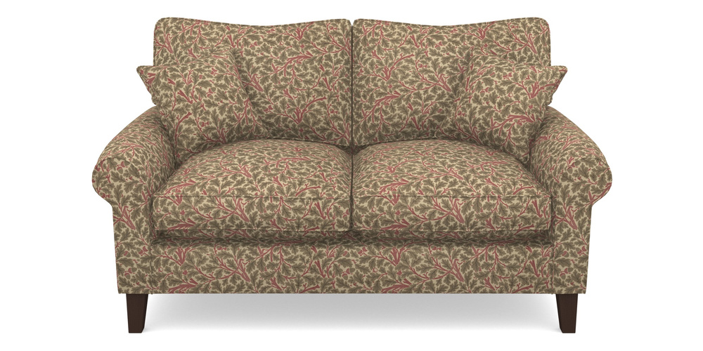 Product photograph of Waverley Scroll Arm 2 Seater Sofa In V A Drawn From Nature Collection - Oak Tree - Red from Sofas and Stuff Limited