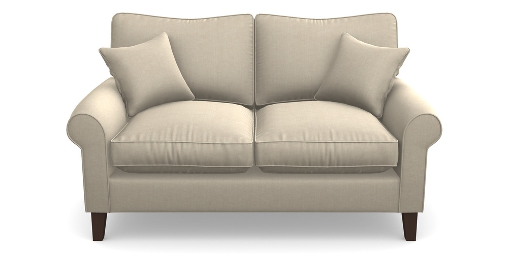 Product photograph of Waverley Scroll Arm 2 Seater Sofa In Super Soft Velvet - Hessian from Sofas and Stuff Limited