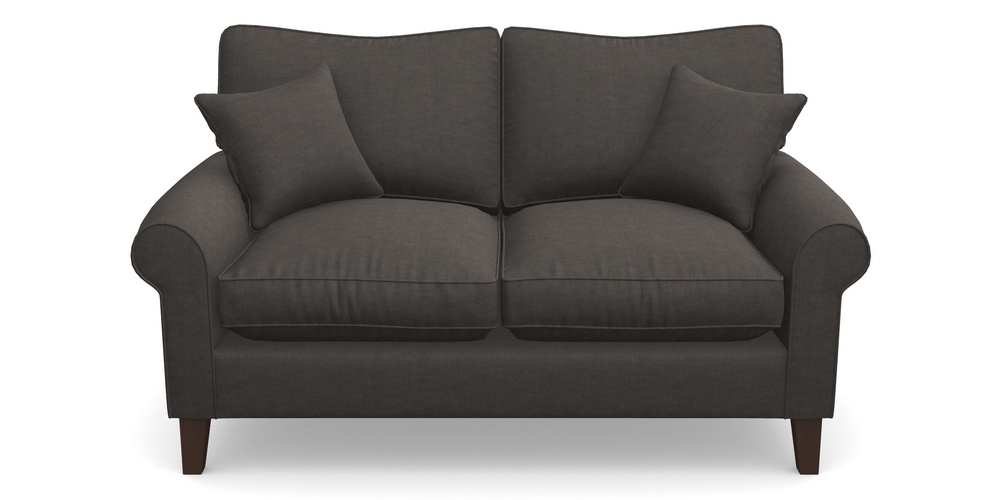 Product photograph of Waverley Scroll Arm 2 Seater Sofa In Super Soft Velvet - Mocha from Sofas and Stuff Limited