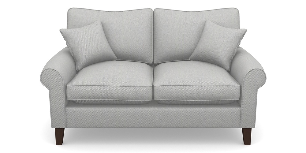 Product photograph of Waverley Scroll Arm 2 Seater Sofa In Two Tone Plain - Grey from Sofas and Stuff Limited