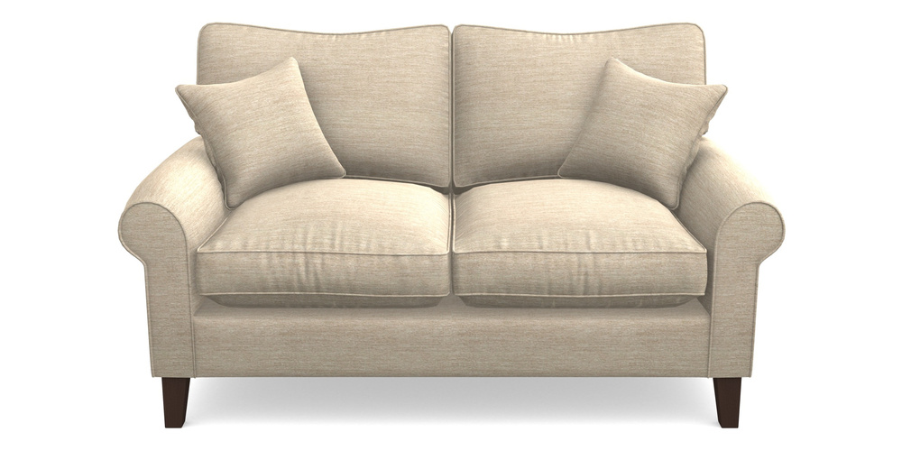 Product photograph of Waverley Scroll Arm 2 Seater Sofa In Textured Velvet - Almond from Sofas and Stuff Limited