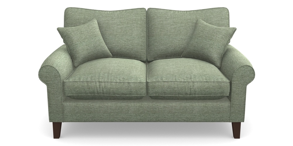 Product photograph of Waverley Scroll Arm 2 Seater Sofa In Textured Velvet - Seagrass from Sofas and Stuff Limited