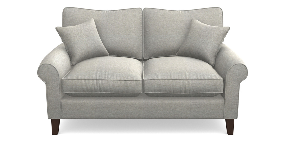 Product photograph of Waverley Scroll Arm 2 Seater Sofa In Textured Velvet - Silver from Sofas and Stuff Limited