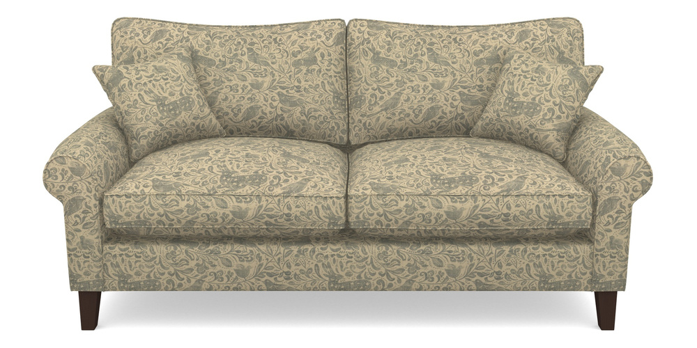 Product photograph of Waverley Scroll Arm 3 Seater Sofa In V A Drawn From Nature - Bird And Rabbit - Duck Egg from Sofas and Stuff Limited