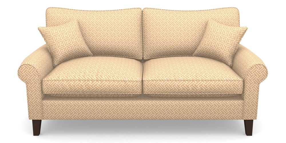 Product photograph of Waverley Scroll Arm 3 Seater Sofa In Cloth 18 - Key - Fudge from Sofas and Stuff Limited