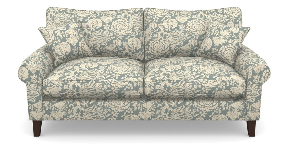 Product photograph of Waverley Scroll Arm 3 Seater Sofa In V A Brompton Collection - Flowering Kale - Pebble from Sofas and Stuff Limited