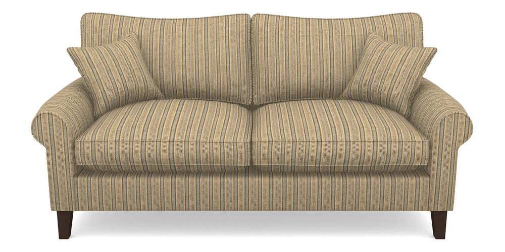 Product photograph of Waverley Scroll Arm 3 Seater Sofa In Cloth 22 Weaves - North Cascades - Amber from Sofas and Stuff Limited