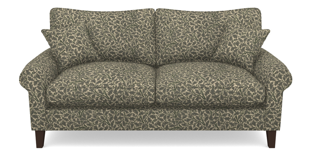 Product photograph of Waverley Scroll Arm 3 Seater Sofa In V A Drawn From Nature Collection - Oak Tree - Dark Green from Sofas and Stuff Limited