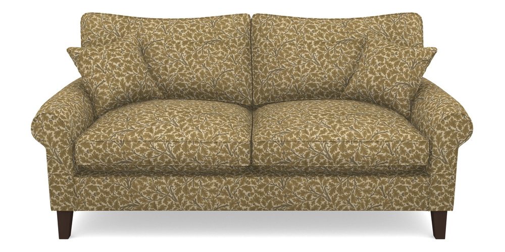 Product photograph of Waverley Scroll Arm 3 Seater Sofa In V A Drawn From Nature Collection - Oak Tree - Gold from Sofas and Stuff Limited