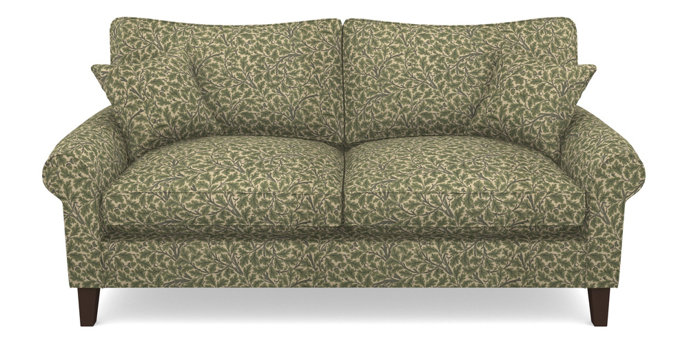 Product photograph of Waverley Scroll Arm 3 Seater Sofa In V A Drawn From Nature Collection - Oak Tree - Light Green from Sofas and Stuff Limited