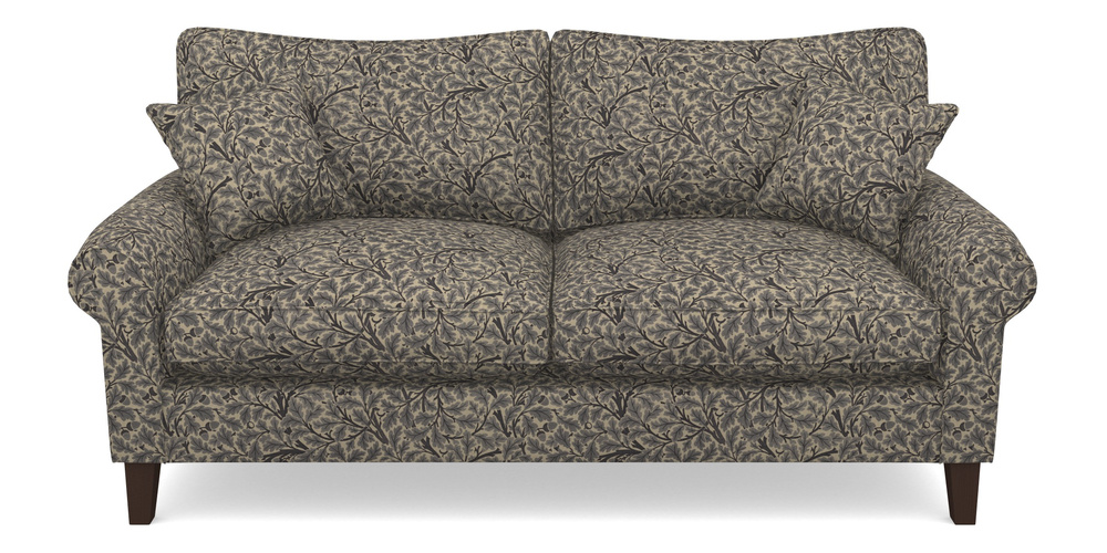 Product photograph of Waverley Scroll Arm 3 Seater Sofa In V A Drawn From Nature Collection - Oak Tree - Navy from Sofas and Stuff Limited