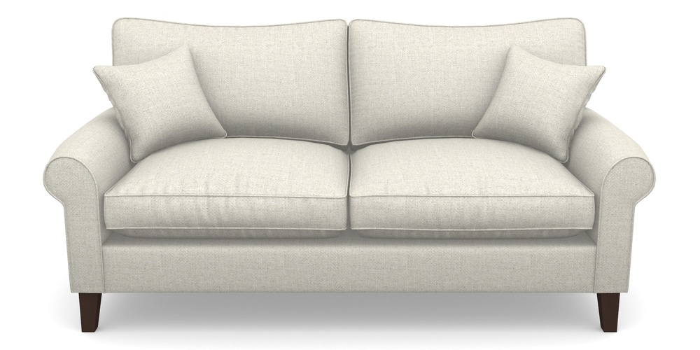 Product photograph of Waverley Scroll Arm 3 Seater Sofa In Smart Herringbone - Natural from Sofas and Stuff Limited