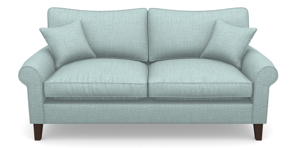 Product photograph of Waverley Scroll Arm 3 Seater Sofa In Tough As Houses - Soft Teal from Sofas and Stuff Limited