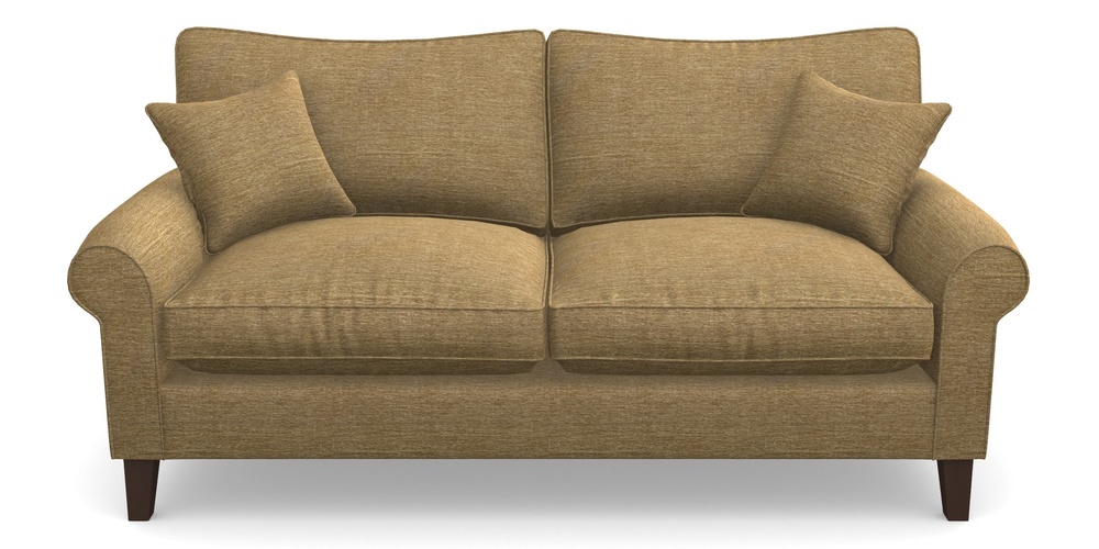 Product photograph of Waverley Scroll Arm 3 Seater Sofa In Textured Velvet - Balsa from Sofas and Stuff Limited