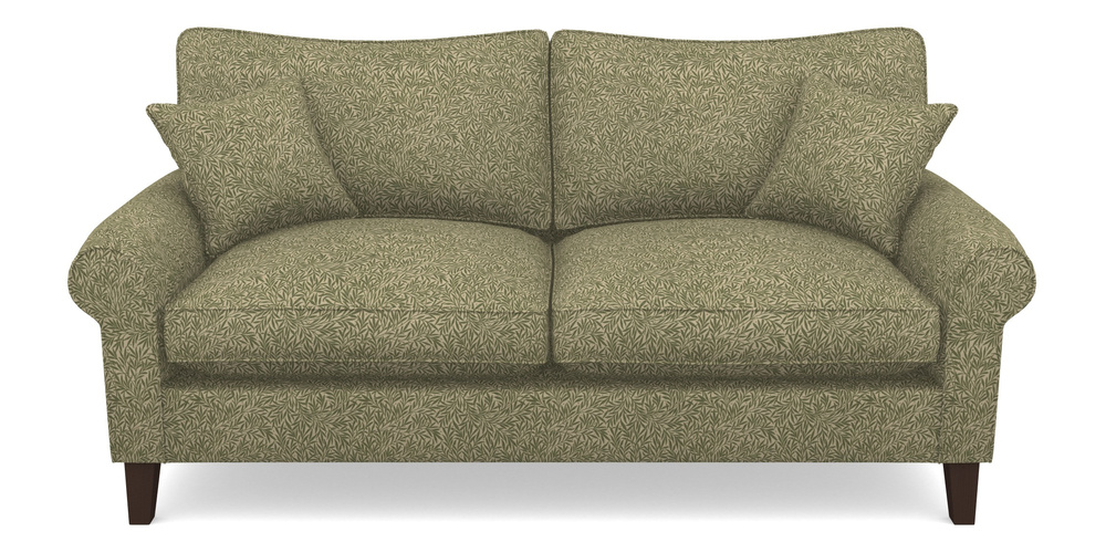 Product photograph of Waverley Scroll Arm 3 Seater Sofa In V A Drawn From Nature Collection - Willow - Light Green from Sofas and Stuff Limited