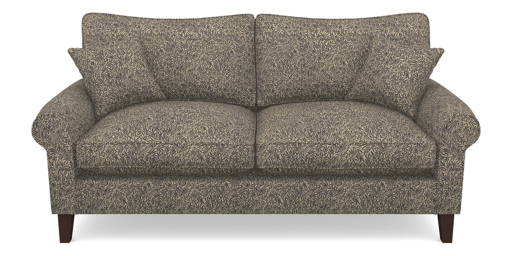 Product photograph of Waverley Scroll Arm 3 Seater Sofa In V A Drawn From Nature Collection - Willow - Navy from Sofas and Stuff Limited