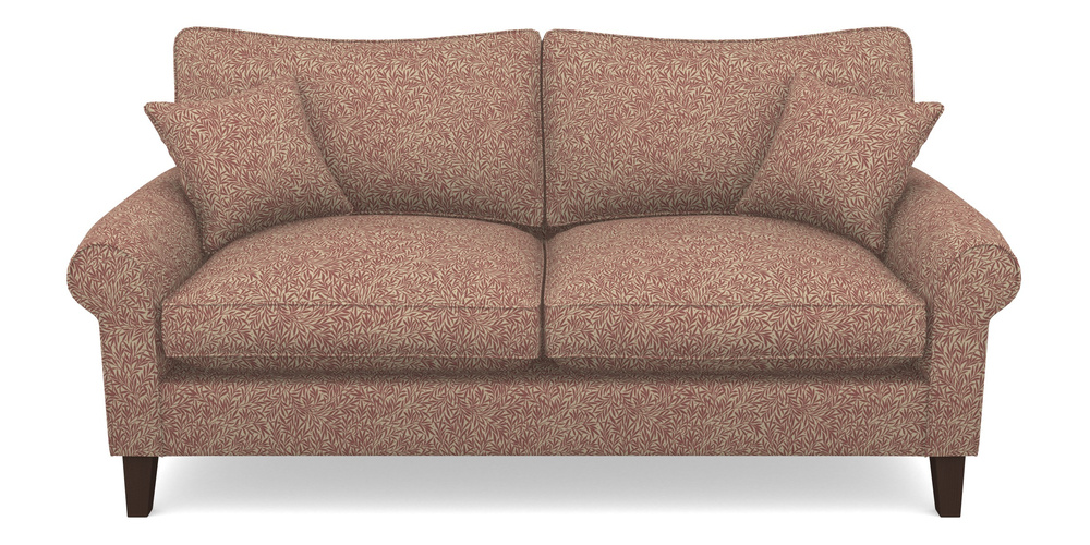 Product photograph of Waverley Scroll Arm 3 Seater Sofa In V A Drawn From Nature Collection - Willow - Red from Sofas and Stuff Limited