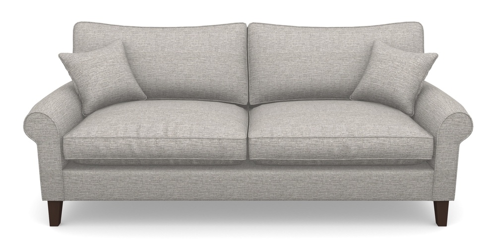 Product photograph of Waverley Scroll Arm 4 Seater Sofa In Aqua Clean Hove - Grey from Sofas and Stuff Limited
