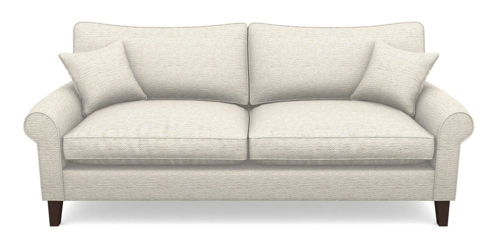 Product photograph of Waverley Scroll Arm 4 Seater Sofa In Aqua Clean Oban - Pearl from Sofas and Stuff Limited