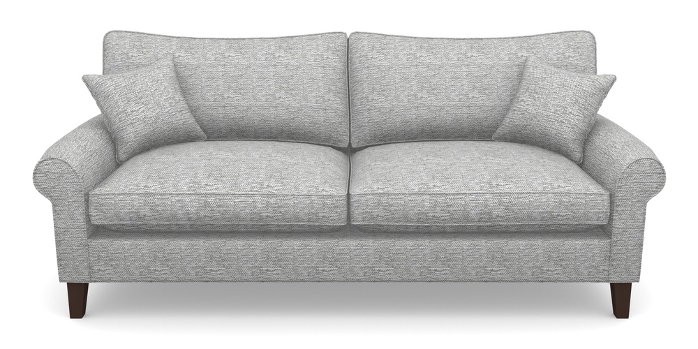 Product photograph of Waverley Scroll Arm 4 Seater Sofa In Aqua Clean Oban - Steel from Sofas and Stuff Limited