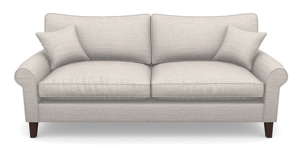 Product photograph of Waverley Scroll Arm 4 Seater Sofa In Brussels Linen - Linen from Sofas and Stuff Limited