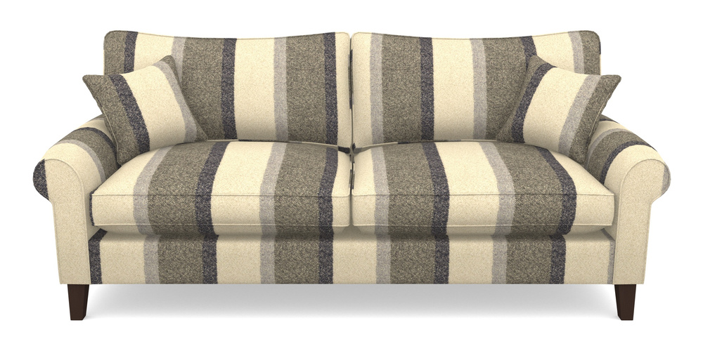 Product photograph of Waverley Scroll Arm 4 Seater Sofa In Cloth 22 Weaves - Cedar Breaks - Chalk from Sofas and Stuff Limited