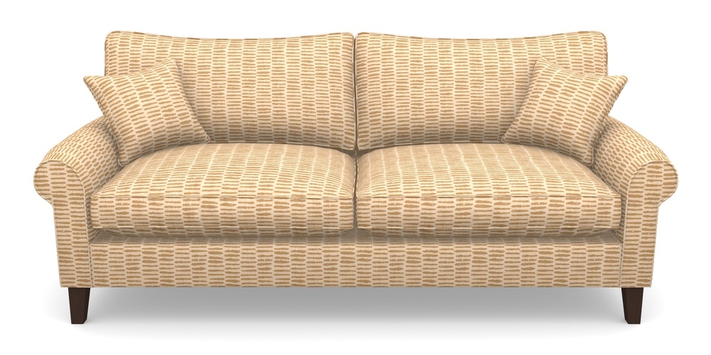 Product photograph of Waverley Scroll Arm 4 Seater Sofa In Cloth 18 - Daub - Fudge from Sofas and Stuff Limited