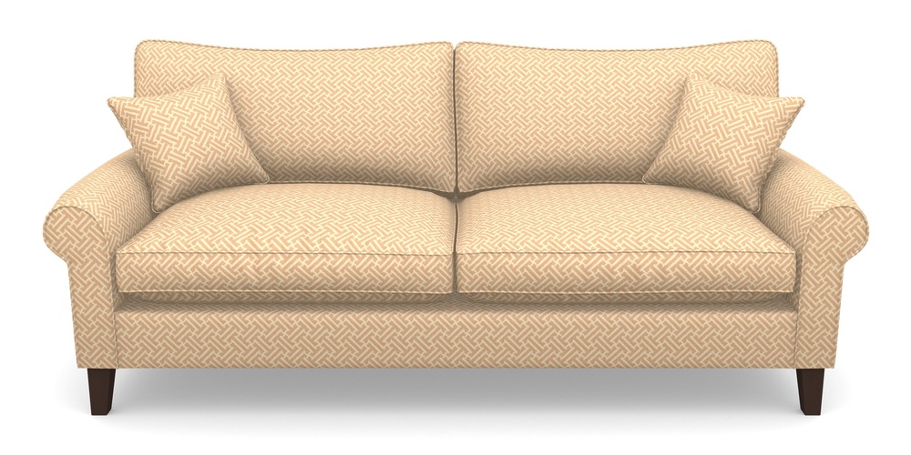 Product photograph of Waverley Scroll Arm 4 Seater Sofa In Cloth 18 - Key - Fudge from Sofas and Stuff Limited