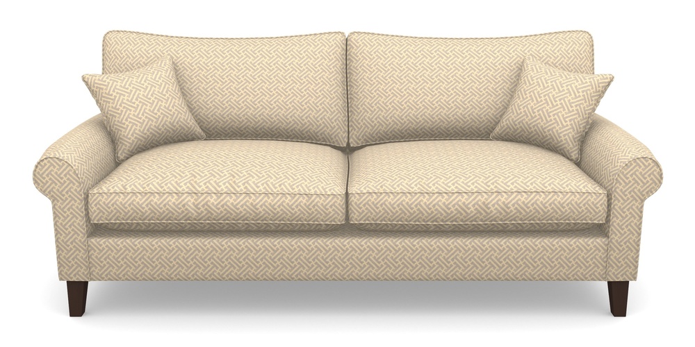 Product photograph of Waverley Scroll Arm 4 Seater Sofa In Cloth 18 - Key - Lavender from Sofas and Stuff Limited