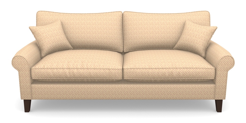 Product photograph of Waverley Scroll Arm 4 Seater Sofa In Cloth 18 - Key - Rose from Sofas and Stuff Limited